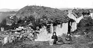 Images Dated 19th June 2008: Crofters houses, Stornoway, Lewis, Western Isles, Scotland, 1924-1926.Artist: Valentine & Sons Ltd