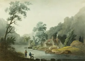 Jukes Francis Prints: Between Crogen & Llandrillo on the R. Dee, published 1793. Creator: Francis Jukes