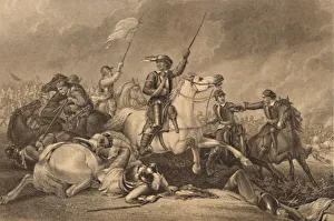 Battle Of Marston Moor Gallery: Cromwell at the Battle of Marston Moor, 1886. Artist: John J Crew