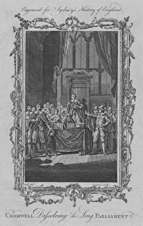 Cromwell Prints: Cromwell dissolving the Long Parliament, 1773. Creator: Charles Grignion