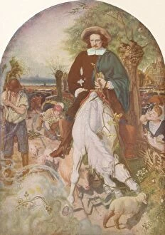 Cromwell on His Farm, 1874, (1918). Artist: Ford Madox Brown