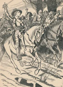 Blackie And Son Prints: Cromwell Leads His Ironsides To Battle, c1907