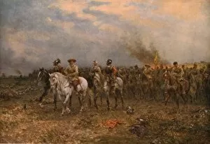 Battle Of Marston Moor Gallery: Cromwell at Marston Moor, 1909, (c1930). Creator: Ernest Crofts