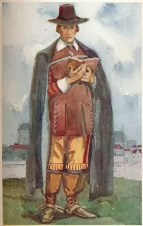 Calthrop Collection: A Cromwellian Man, 1907. Artist: Dion Clayton Calthrop
