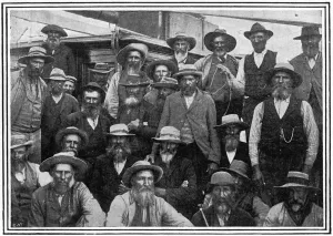 Cronje Prints: Some of Cronjes Boer officers after Paardeberg, 2nd Boer War, 1900