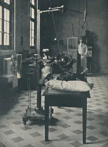 Apparatus Prints: Crookes, Rontgen and Finsen - Using the Marvellous X-Rays Apparatus, c1925