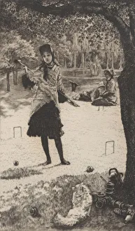 James Tissot Collection: Croquet, 1878. Creator: James Tissot