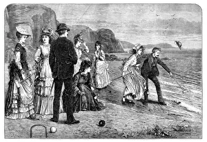 William Hollidge Prints: Croquet under difficulties, 1871. Creator: William Hollidge