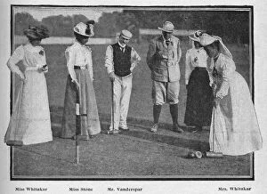 Black White Budget Gallery: The Croquet Tournament at Southampton, 1900. Artist: Stuart
