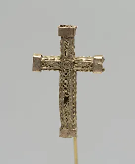 Filigree Prints: Cross, 1850 / 1900. Creator: Unknown