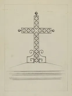 Arbo Arelia Prints: Cross, c. 1937. Creator: Arelia Arbo