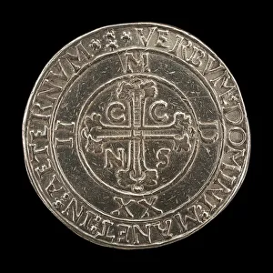 Letter C Prints: Cross within a Circle [reverse], 1522. Creator: Unknown