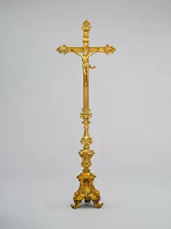Corpus Christi Collection: Cross with Corpus, Italy, 1765 / 66. Creator: Leandro Gagliardi