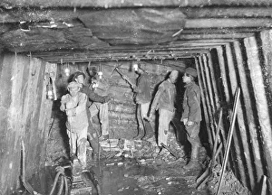 Miners Prints: Cross-cutting, 1911. Creator: Kozlov