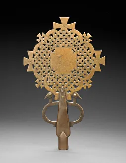 Cross, Ethiopia, Mid- / late 15th century. Creator: Unknown