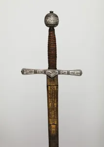 James Vi Prints: Cross Hilt Sword, hilt, British, London; blade, German, Solingen, 1600-1625