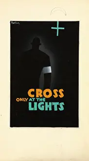 Nationalism Prints: Cross Only At The Lights, World War II poster