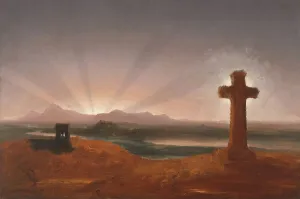 Cole T Prints: Cross at Sunset, 1848. Creator: Thomas Cole