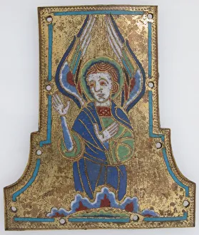 Limoges Prints: Cross Terminal, French, 12th century. Creator: Unknown