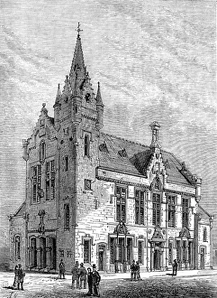 Local Government Prints: Crosshill and Govanhill Burgh Hall, near Glasgow, 1880. Creator: Unknown