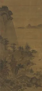 Crossing a Bridge over a Stream, 15th century. Creator: Dai Jin (1388-1462)