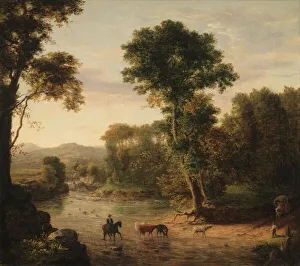 Crossing the Ford, 1848. Creator: George Inness