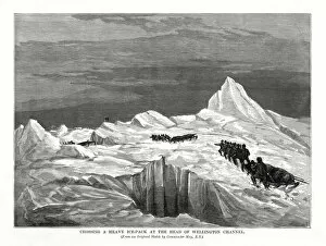 Crossing a Heavy Ice-Pack at the Head of Wellington Channel, 1877