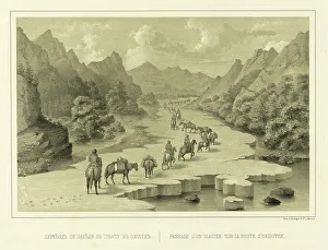 River Valley Prints: Crossing over the Ice on the Route to Okhotsk