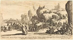 Israelite Gallery: The Crossing of the Red Sea, 1629. Creator: Jacques Callot