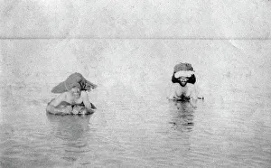 Inflated Collection: Crossing the Tigris river on inflated goat skins, 1918