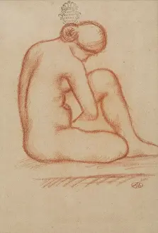 Crouching Prints: Crouching Nude. Creator: Aristide Maillol
