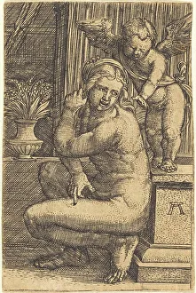 Crouching Venus, c. 1525/1530. Creator: Albrecht Altdorfer