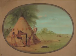 Images Dated 23rd February 2021: A Crow Chief at His Toilette, 1861 / 1869. Creator: George Catlin