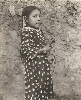 Apsaroke Prints: Crow child, 1908. Creator: Edward Sheriff Curtis