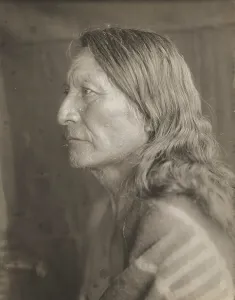 The Crow Likes Water, 1905. Creator: Edward Sheriff Curtis