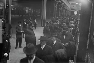 Major League Baseball Prints: Crowd entering Polo Grounds gates for Game 1 of 1913 World Series (baseball)
