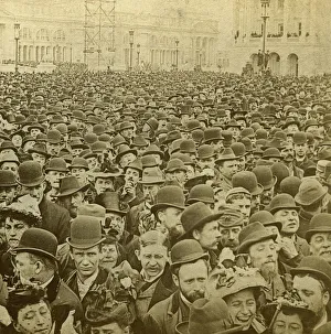 Kilburn Prints: Crowd at the opening of the Columbian Exhibition