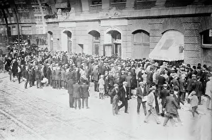 Crowd outside Shibe Park - 9 am. World's Series Phila. 1911. Creator: Bain News Service