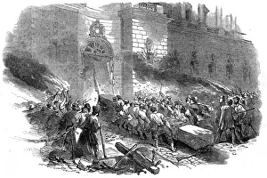 Troop Gallery: The crowd storming the Arsenal in Berlin, Revolution in Prussia, March 1848