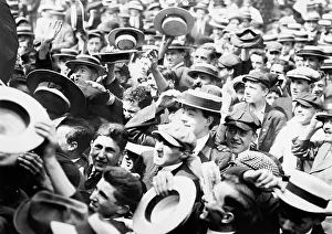 Enthusiasm Prints: Crowd - Union Sq. between c1910 and c1915. Creator: Bain News Service