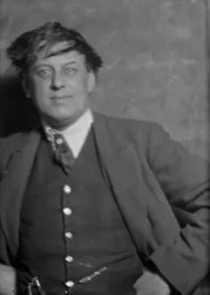 Hands On Hips Prints: Crowley, Mr. portrait photograph, 1915. Creator: Arnold Genthe