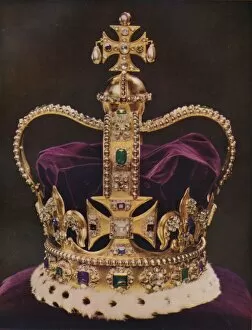 St Edwards Crown Gallery: The Crown of England, St Edwards Crown, c1937