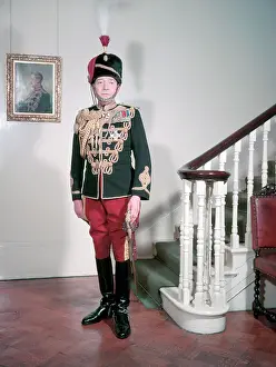 Boots Prints: The Crown Equerry, Sir Dermot Kavanagh in the uniform of a Colonel of the 11th Hussars