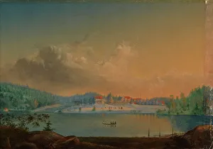Gustaf Werner Holmberg Prints: Crown official house of Storms or Degervik in Kirkkonummi, 1852. Creator: Werner Holmberg