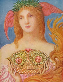 Sir William Blake Richmond Prints: The Crown of Peace, c1882, (1914). Artist: Sir William Blake Richmond