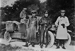 Cowhide Prints: Crown Prince Germany at front, 1915. Creator: Bain News Service