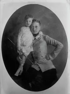 Press Photographer Prints: Crown Prince of Germany and Prince William, 1910. Creator: Bain News Service
