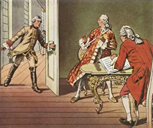 Surprise Prints: The Crown Prince and his music teacher are interrupted during a flute lesson, 1729, (1936)