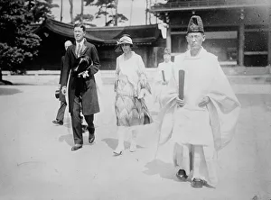 Gustav Adolf Prints: Crown Prince & P'cess [princess] of Sweden in Tokyo