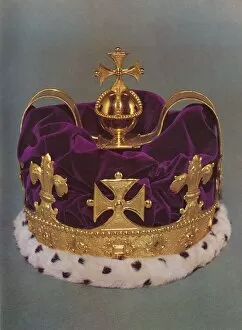 Crown Jewels Gallery: The crown made for the Prince of Wales in 1729, 1953
